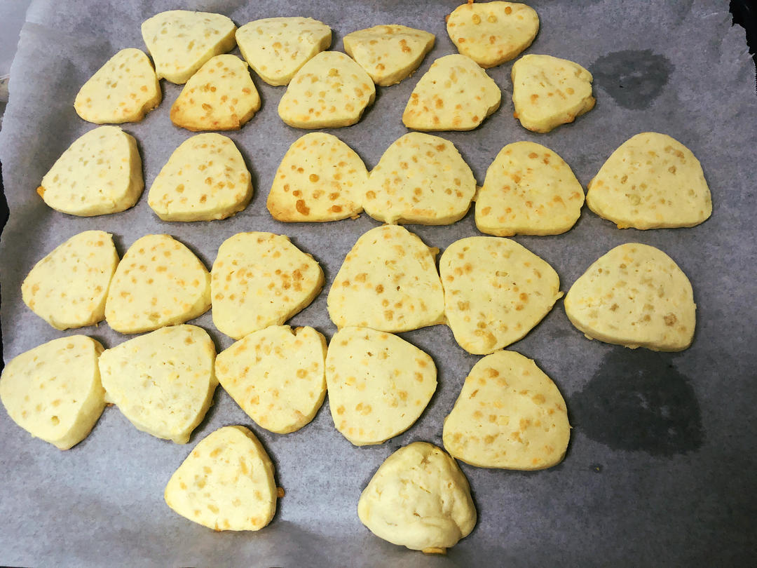 免打发❗️零失败❗️黄金芝士咸味饼干❗️