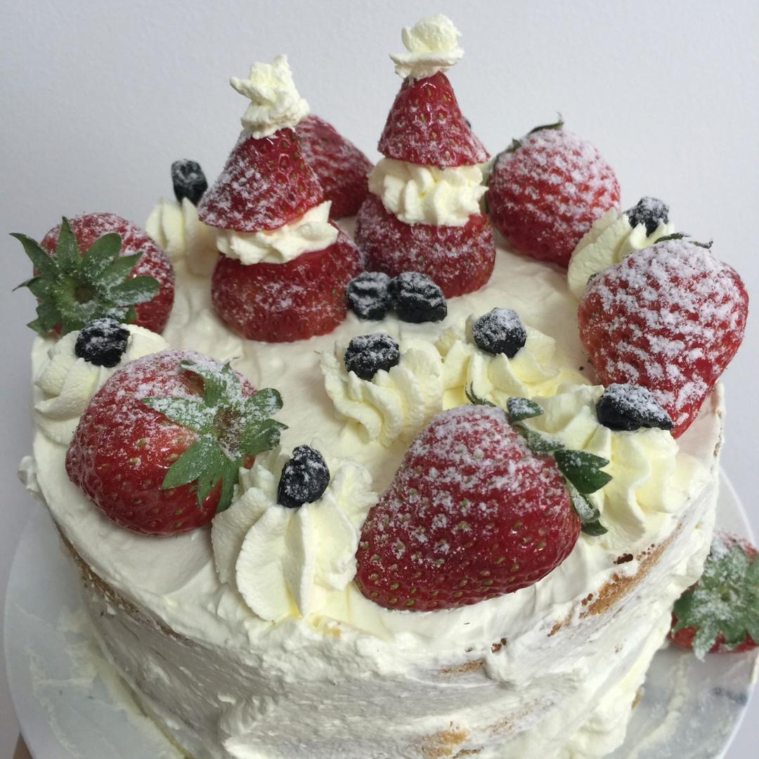 圣诞呆萌裸蛋糕