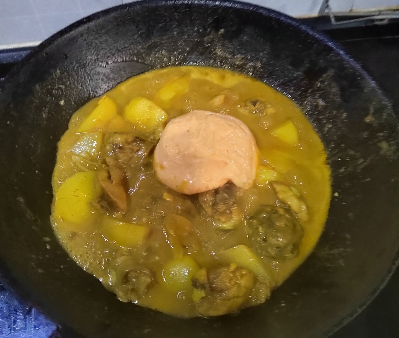 咖喱土豆焖鸡的做法 步骤7
