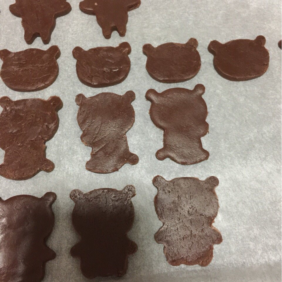 可爱的小熊饼干