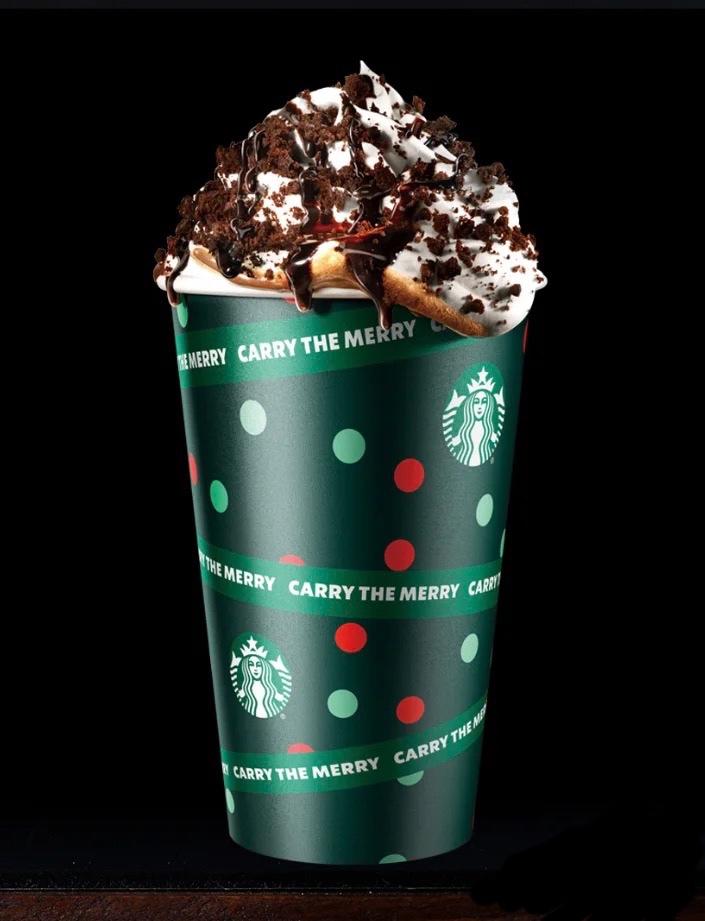 星爸爸热饮系列7⃣️圣诞款🎄熔岩黑巧摩卡的做法