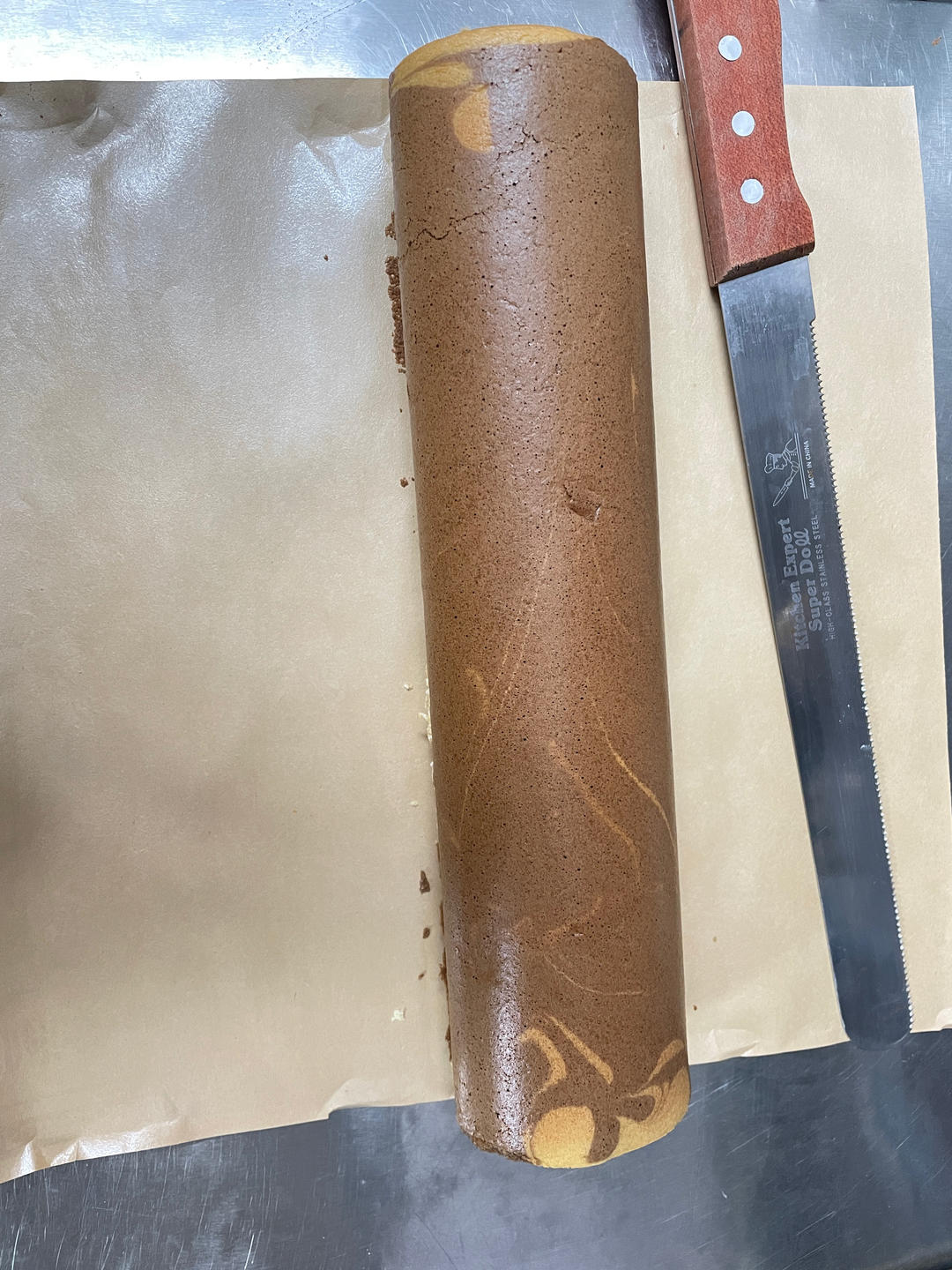 木糖醇可可旋风瑞士蛋糕卷（厚实细腻，不缩不裂）C69