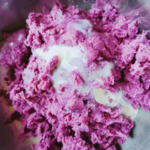 网红紫薯拉丝仙豆糕（加烤箱版）的做法 步骤1