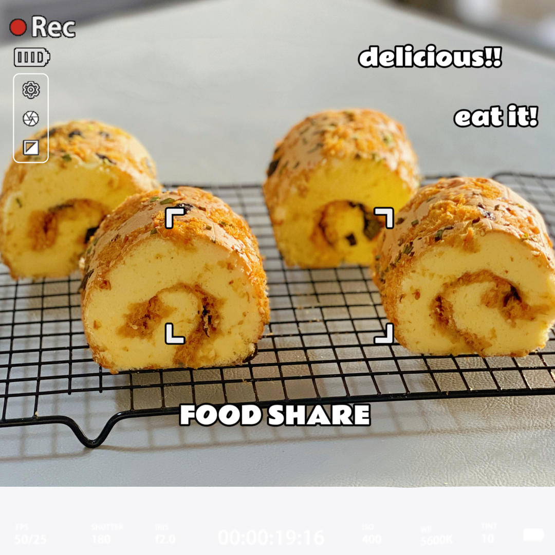 香葱肉松卷 蛋糕卷-无敌美味