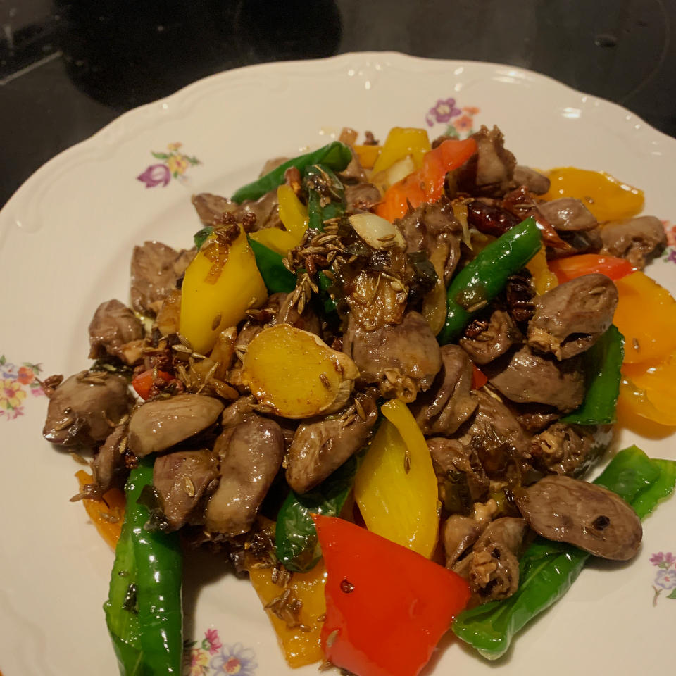 孜然鸡心