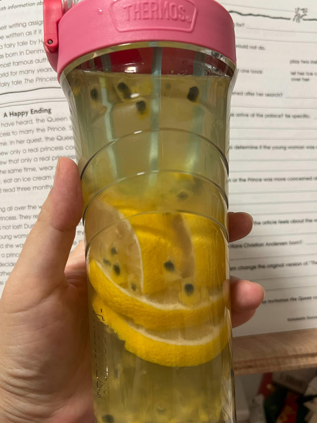 青柠/青桔百香果气泡水/夏日必备