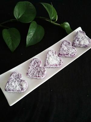 椰蓉紫薯糕（简易版）的做法 步骤4