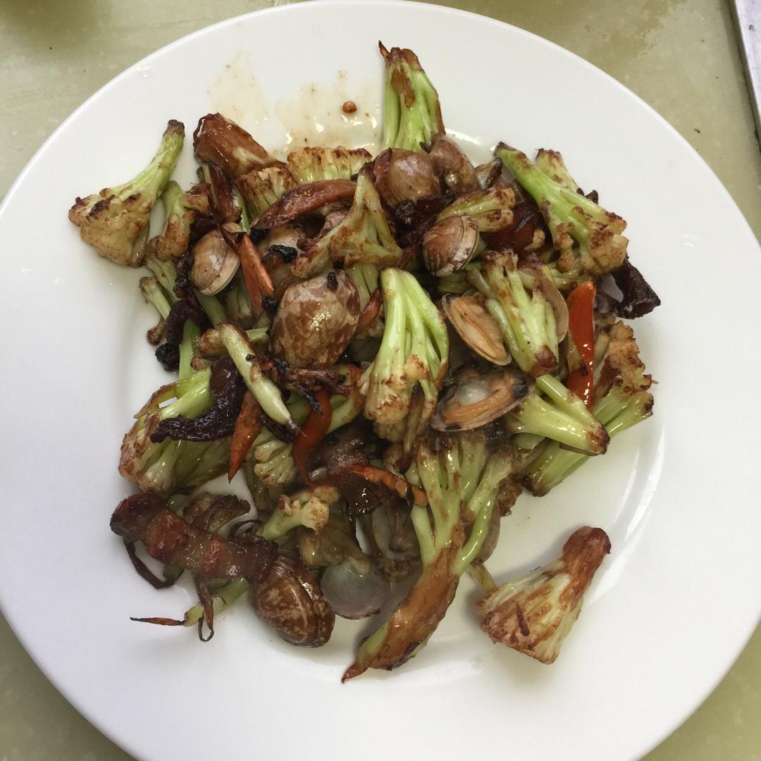 老丁的私房菜-干锅花菜