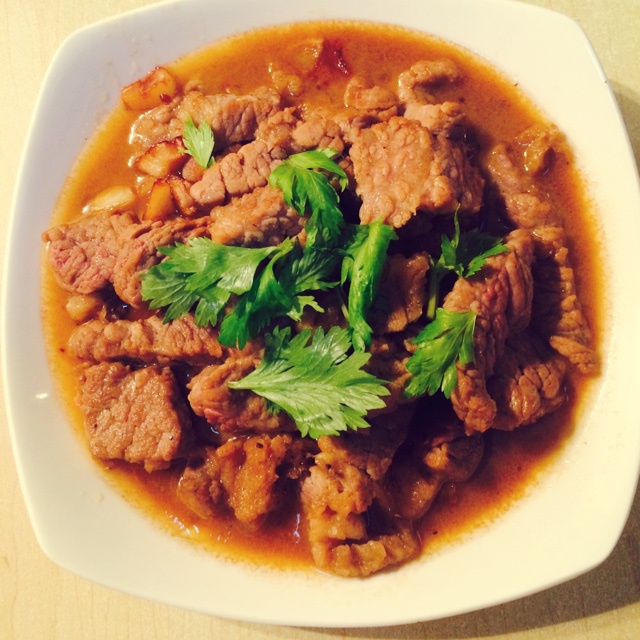 黑蒜子牛肉粒