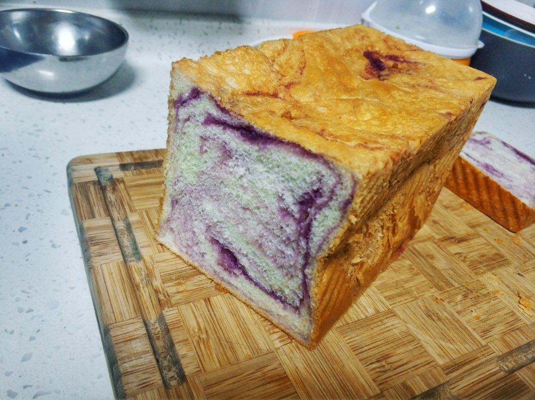 大理石紫薯吐司 | 我们又做了101款面包, 好吃到哭！