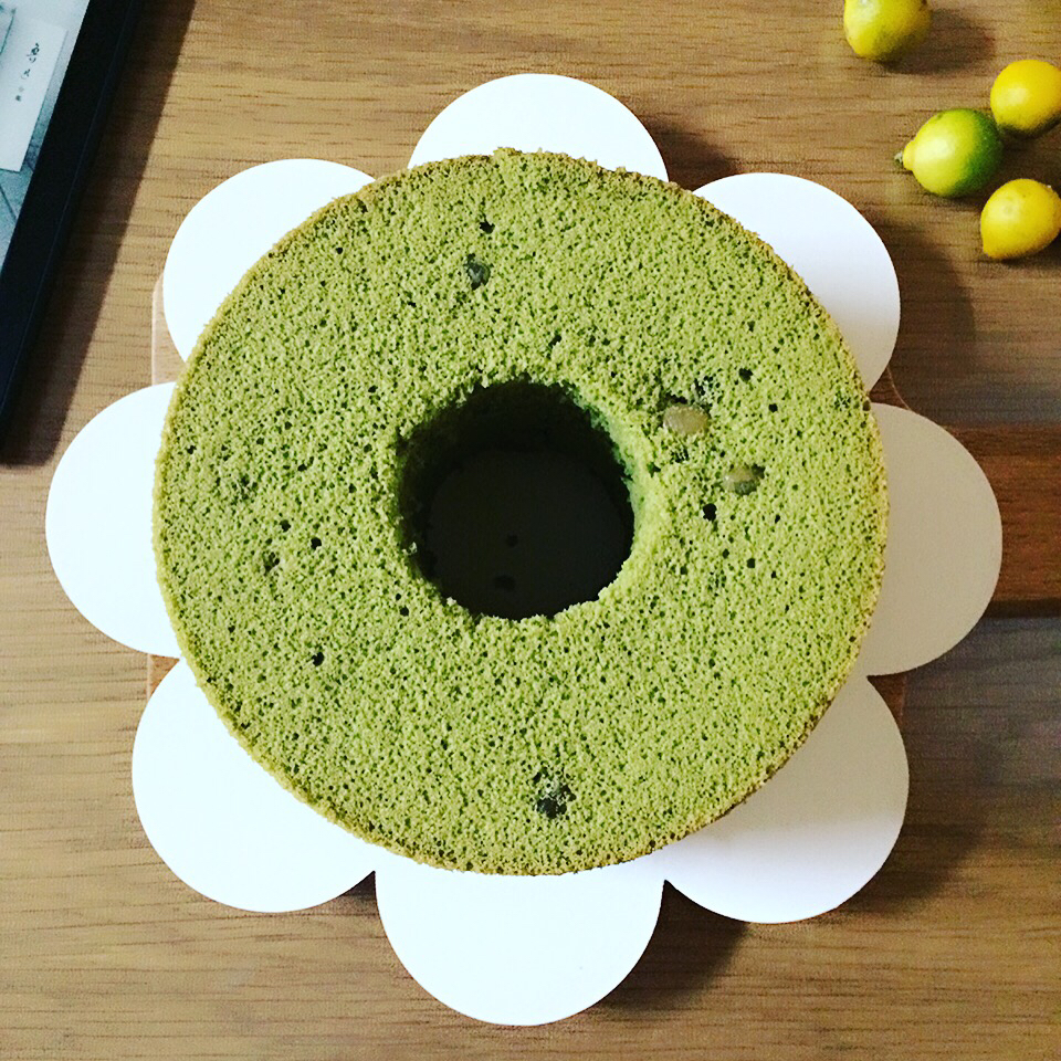 抹茶蜜豆戚风