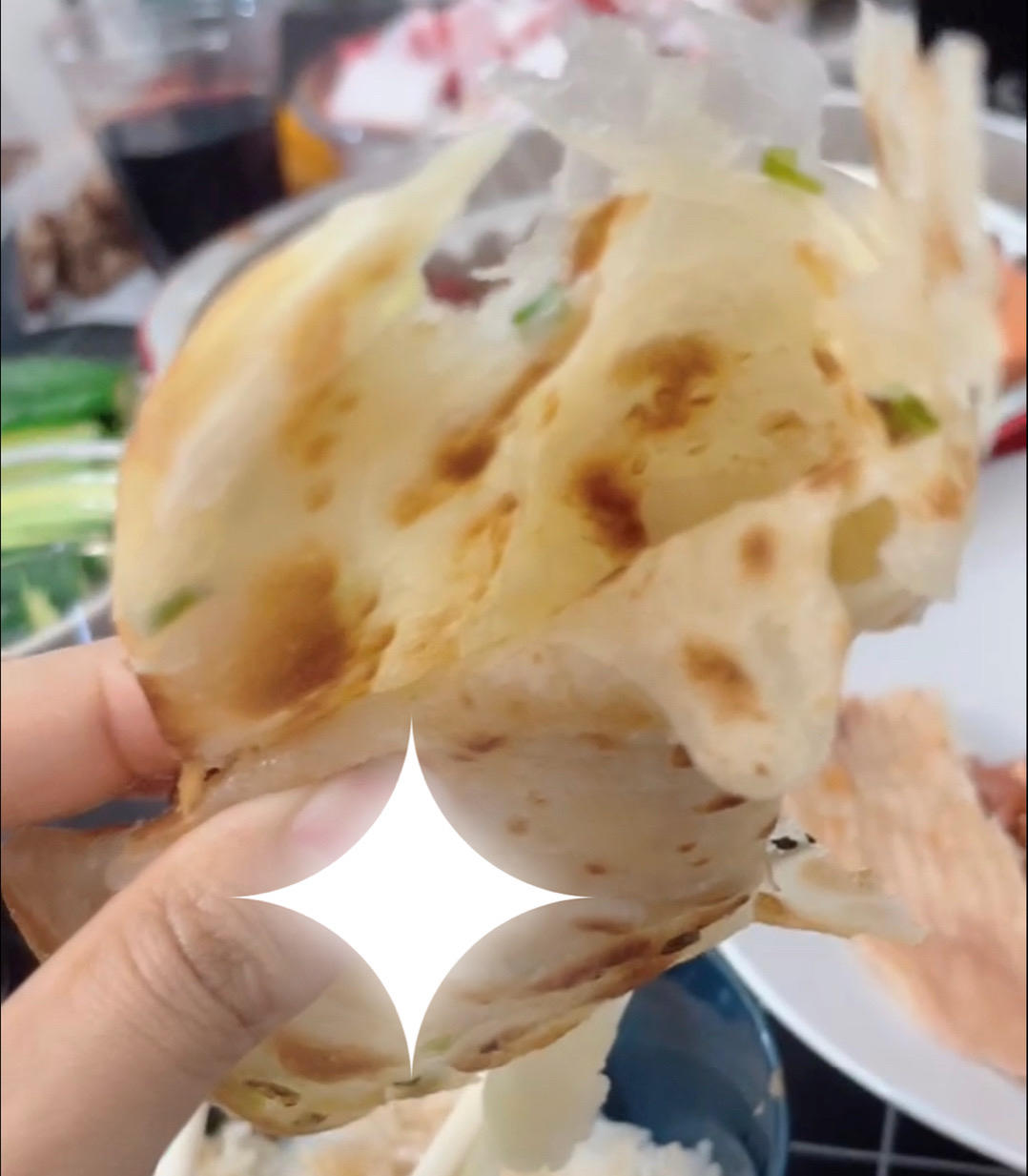 家常葱油饼 柔软多层 凉了也不硬 附细节视频详解