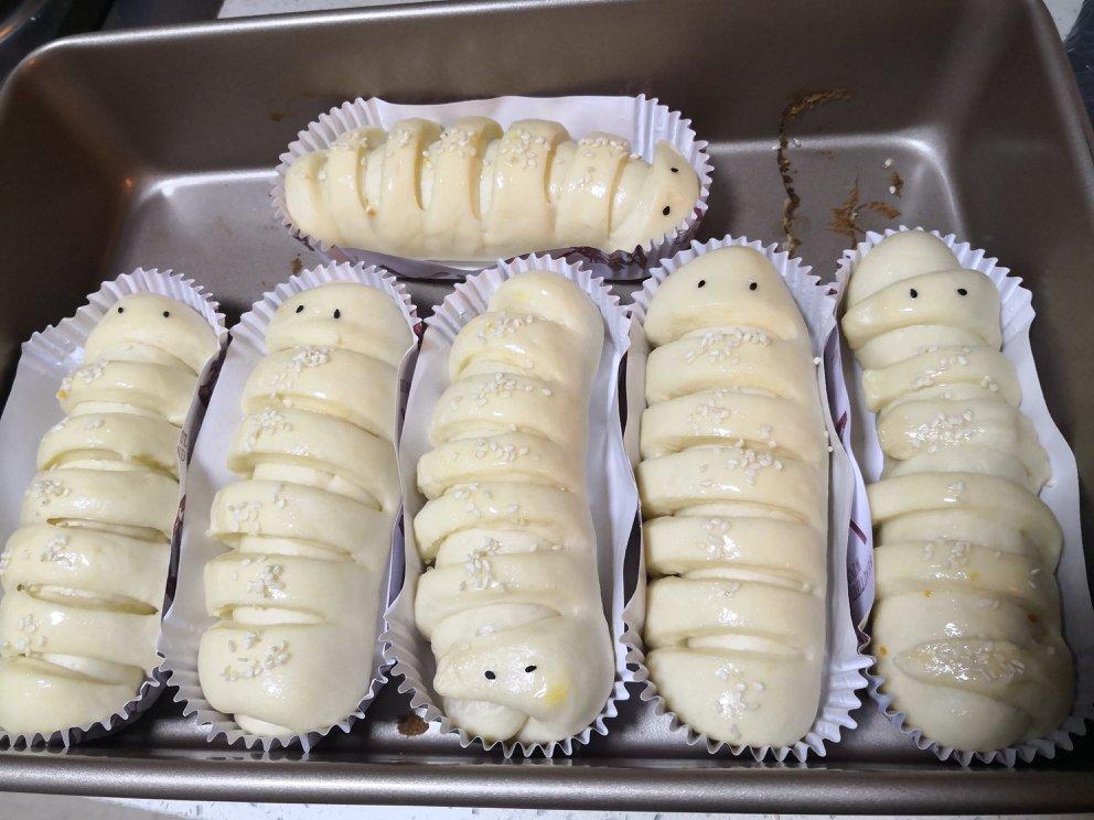 毛毛虫肉松面包（中种法）