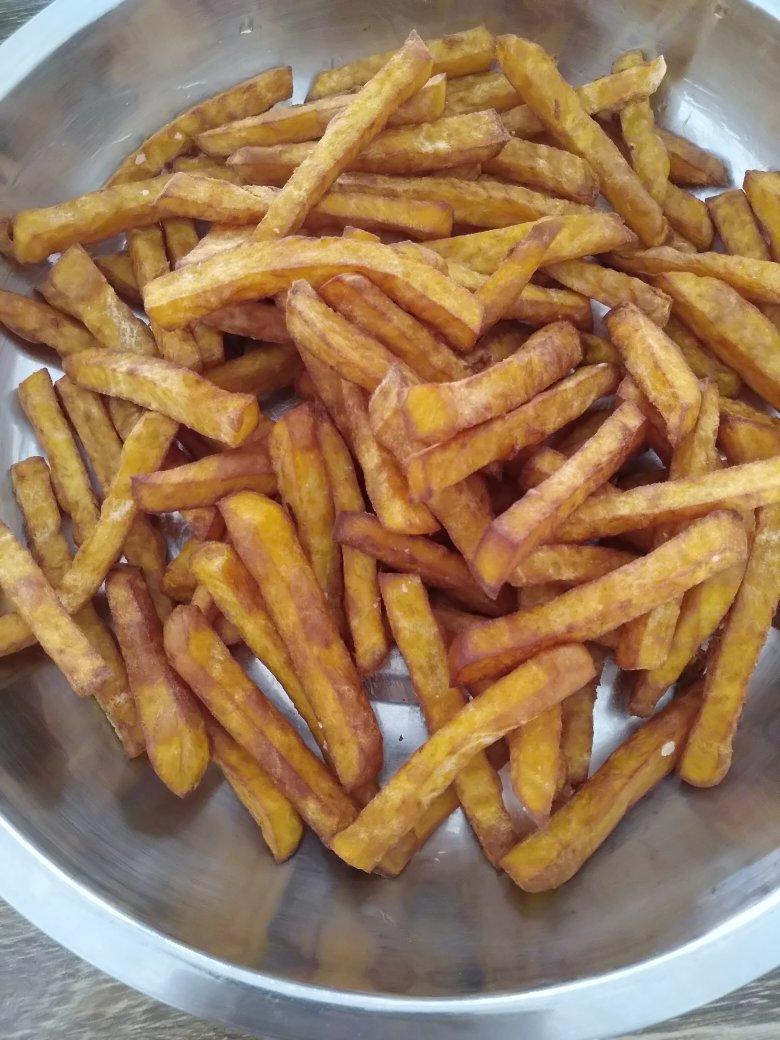陈文多做的清爽简单炸红薯条(炸地瓜条)
