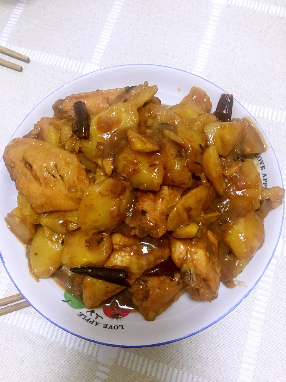 土豆炖鸡翅（快手零失败）