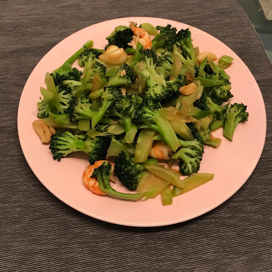 西兰花炒虾仁
