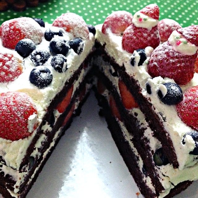 圣诞呆萌裸蛋糕