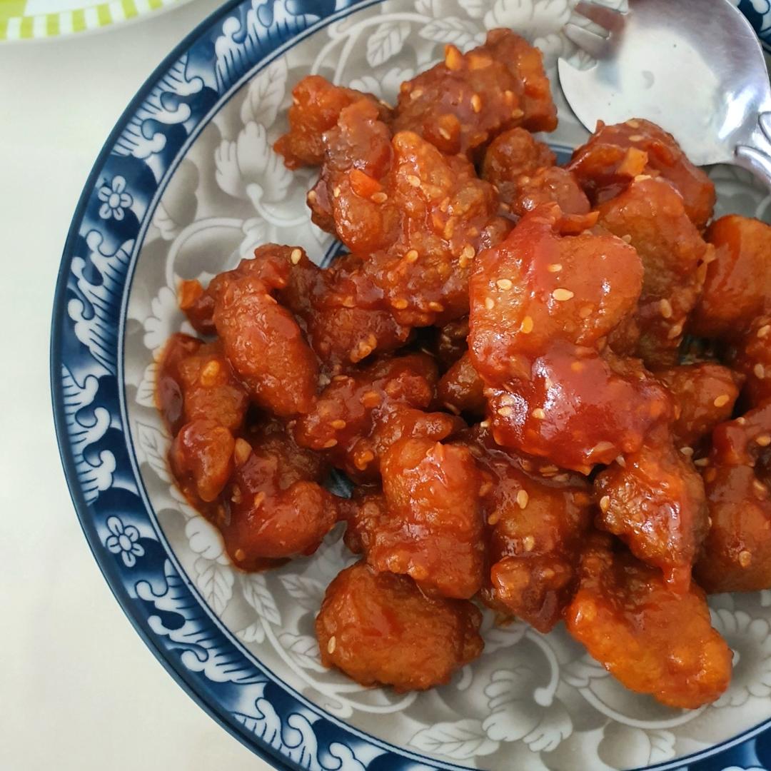 秘制韩式炸鸡（辣酱味、蜂蜜黄油味）比我在韩国吃的还好吃