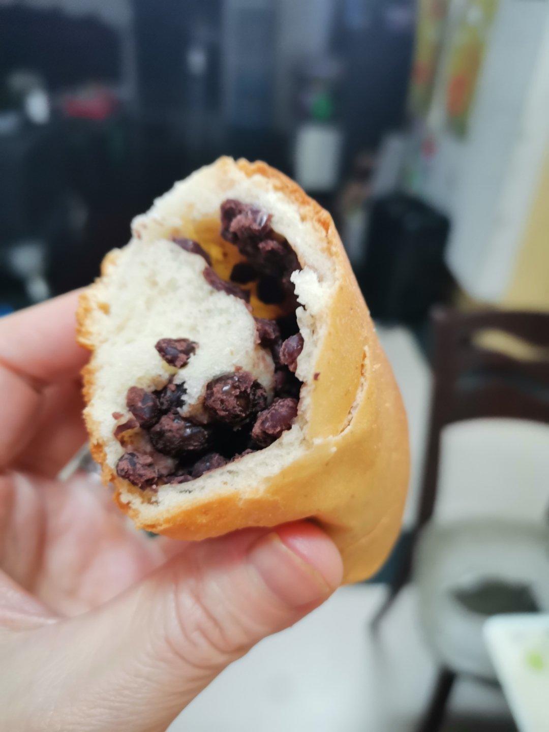 不用揉出膜的松软红豆面包