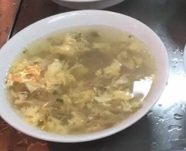 榨菜肉丝蛋汤