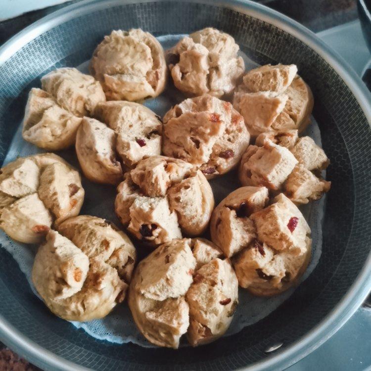 新手也能爆开花的老面红糖大枣开花馒头（泡打粉版or无泡打粉版）