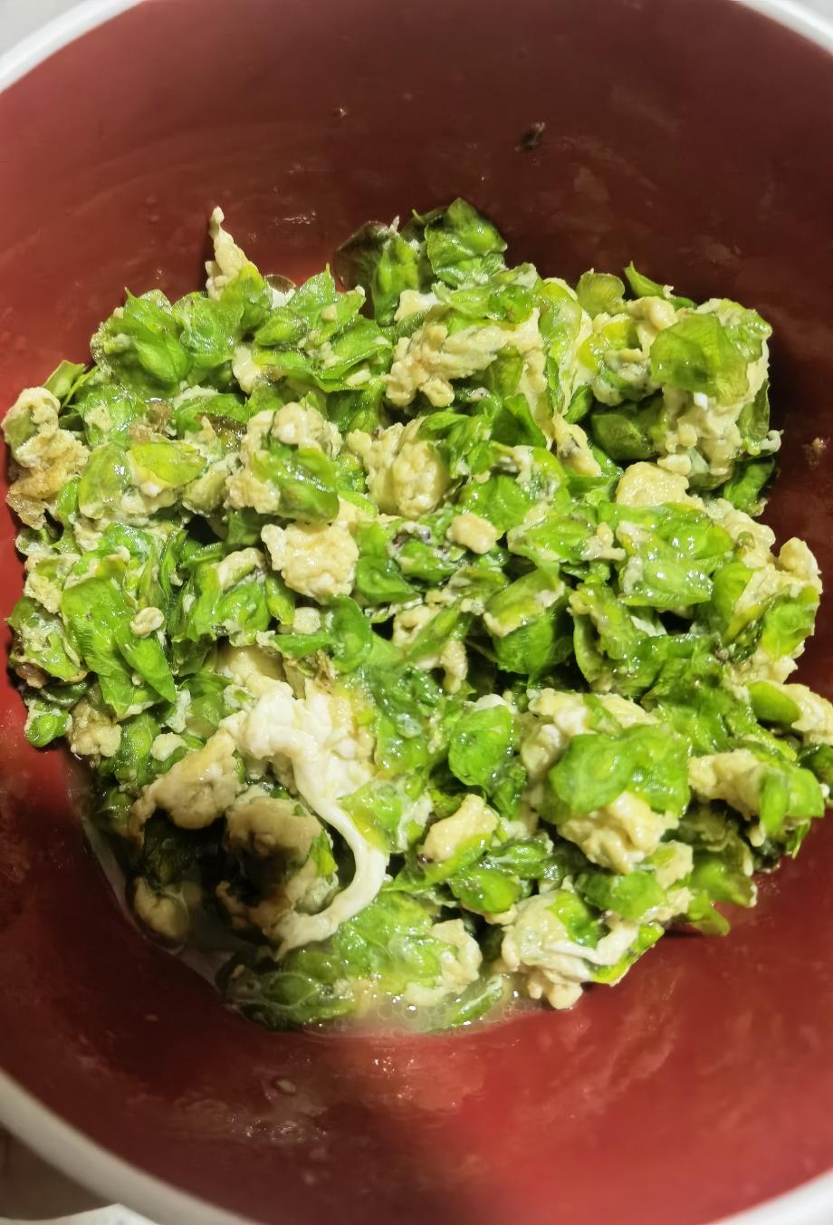 榆钱炒鸡蛋的做法