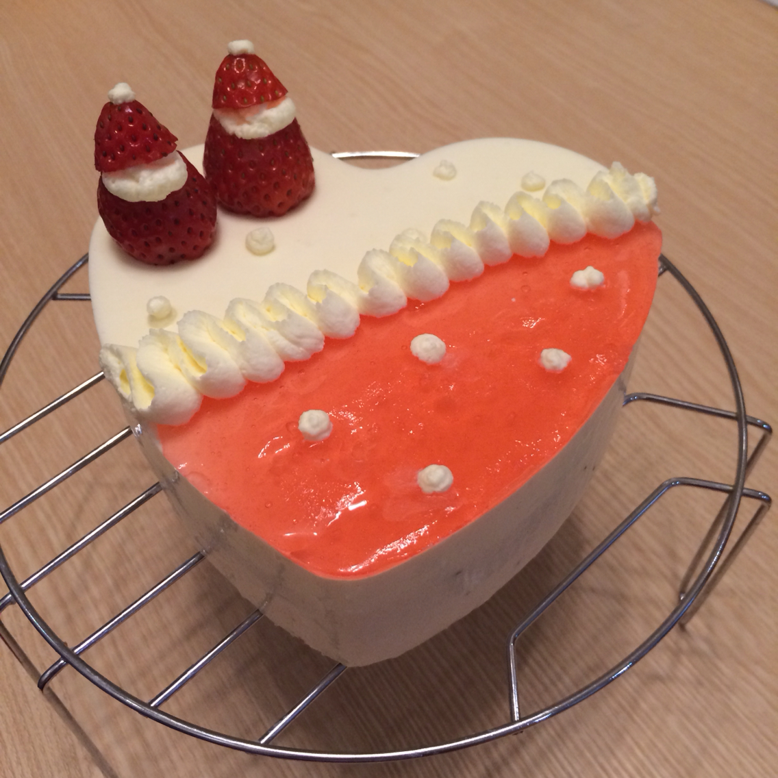 藤原柚做的双色慕斯~圣安娜花嘴装饰idea2