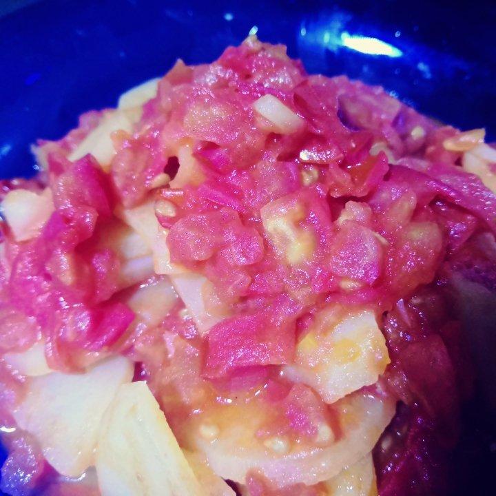 浓汁番茄土豆片