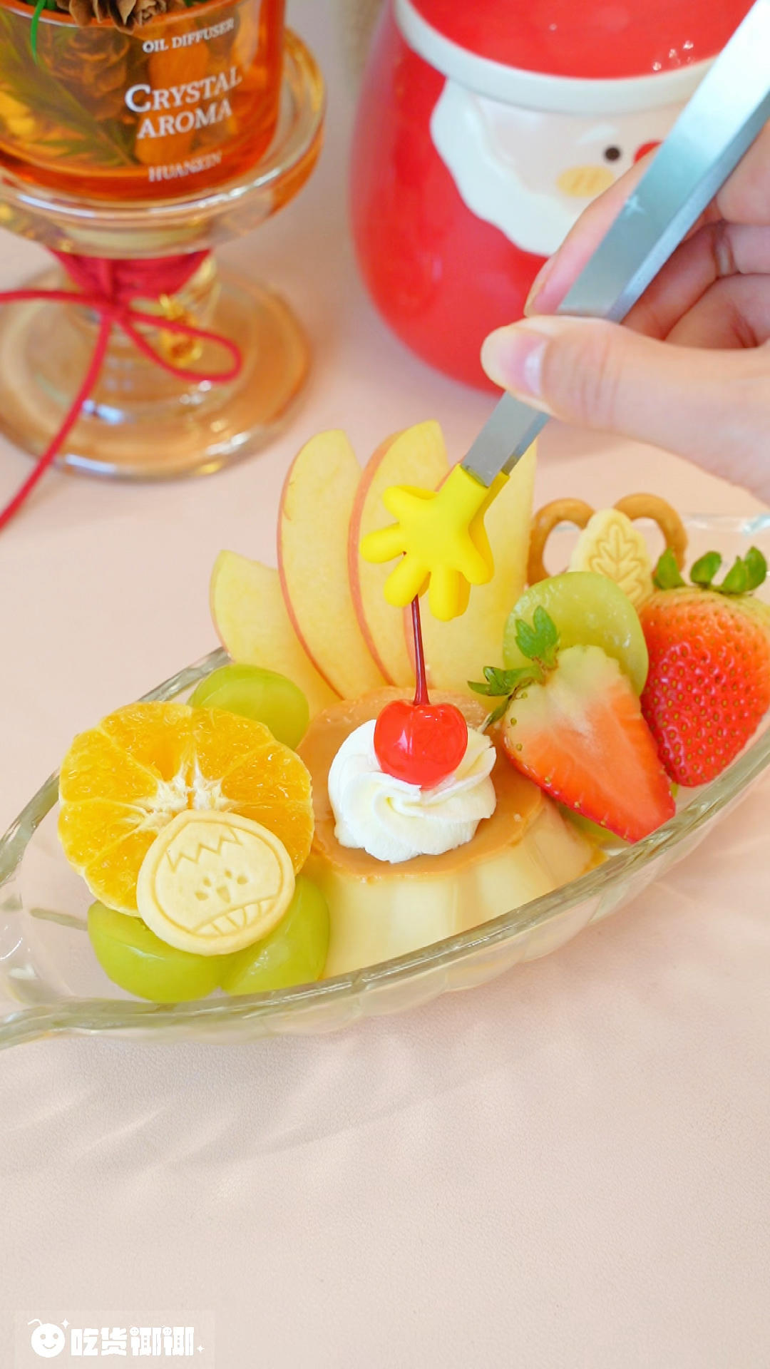 挑战100种甜品🔥漫画布丁船🍮太可爱噜！