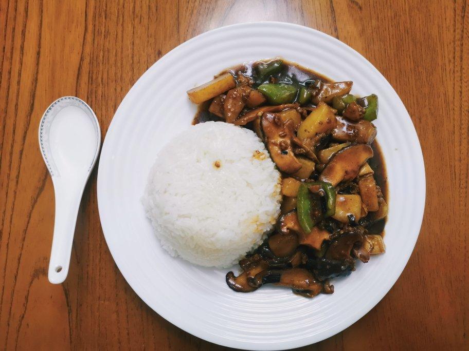 ㊙️香菇土豆肉沫拌饭❗️比外卖还好吃