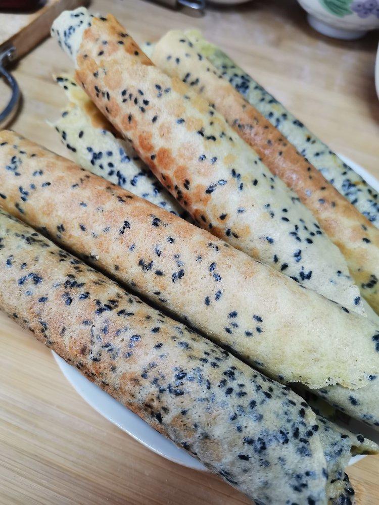 脆皮蛋卷(葱香芝麻牛奶味，完美搭配，酥脆掉渣！零失败！新手可学！没有卷不起的，没有不酥脆的！)