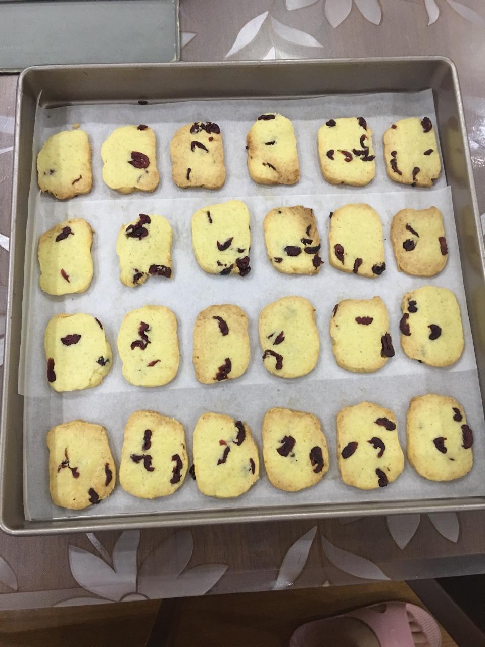 低糖少油版蔓越莓饼干