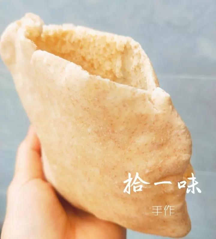 100％全麦无油口袋饼（pita皮塔空心面包）