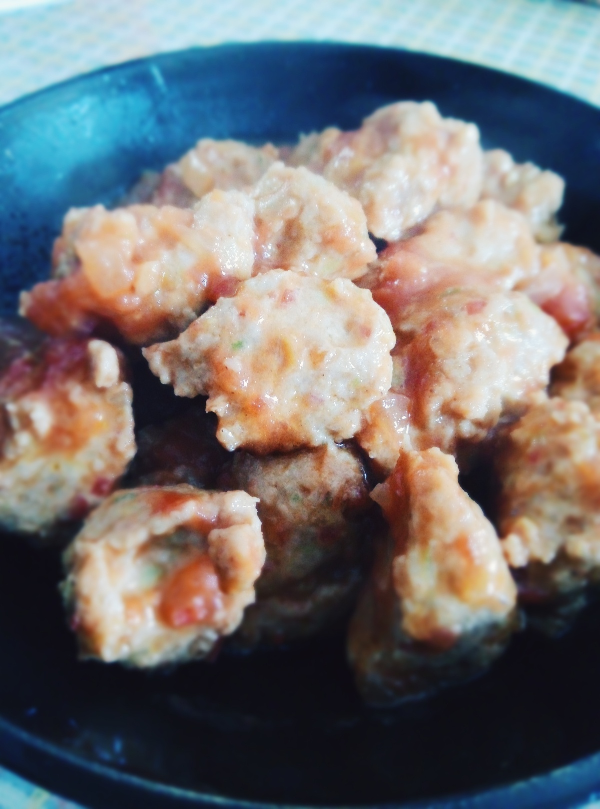 酸酸甜甜【茄汁鸡肉丸】