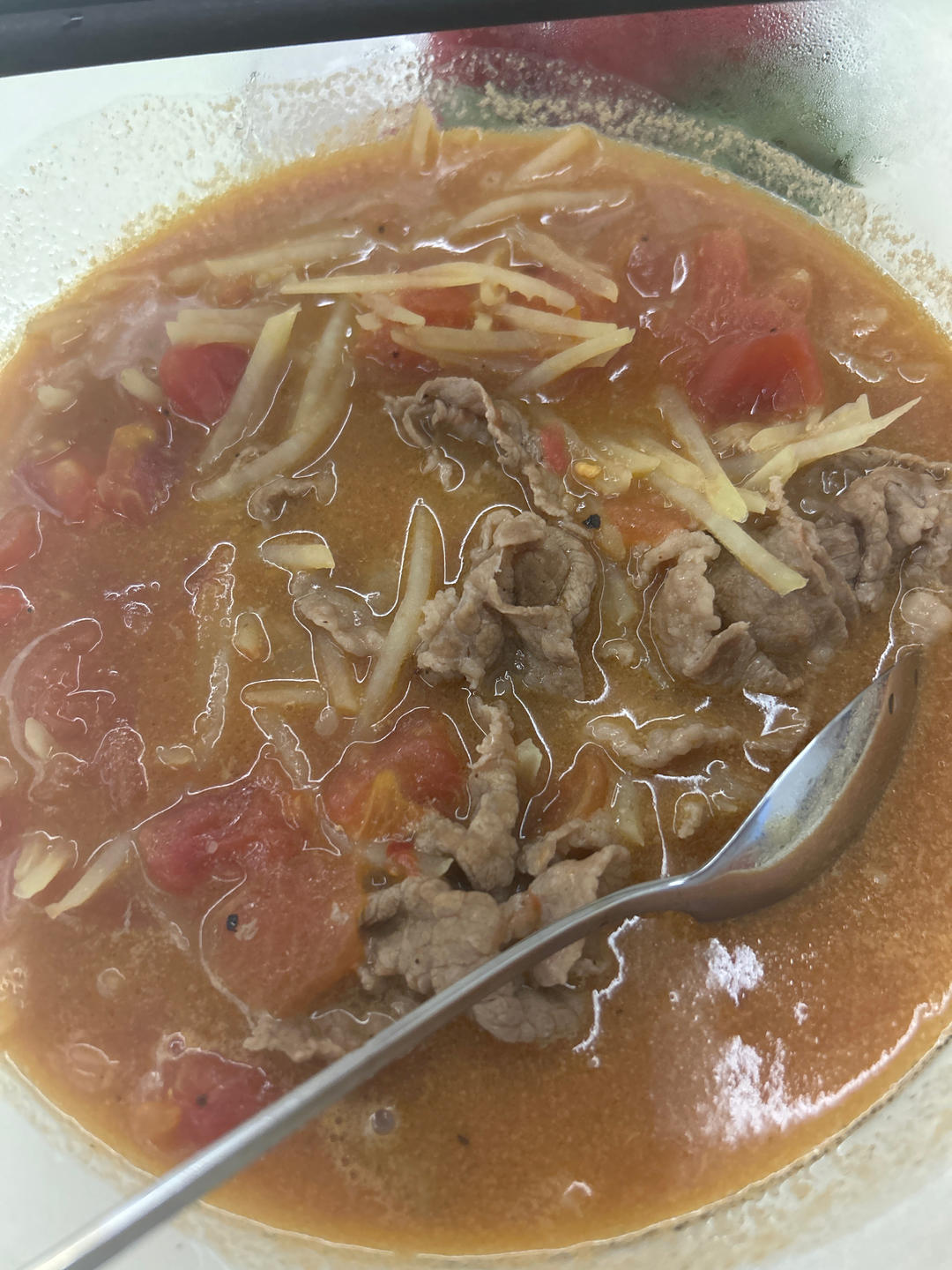 番茄牛肉片汤