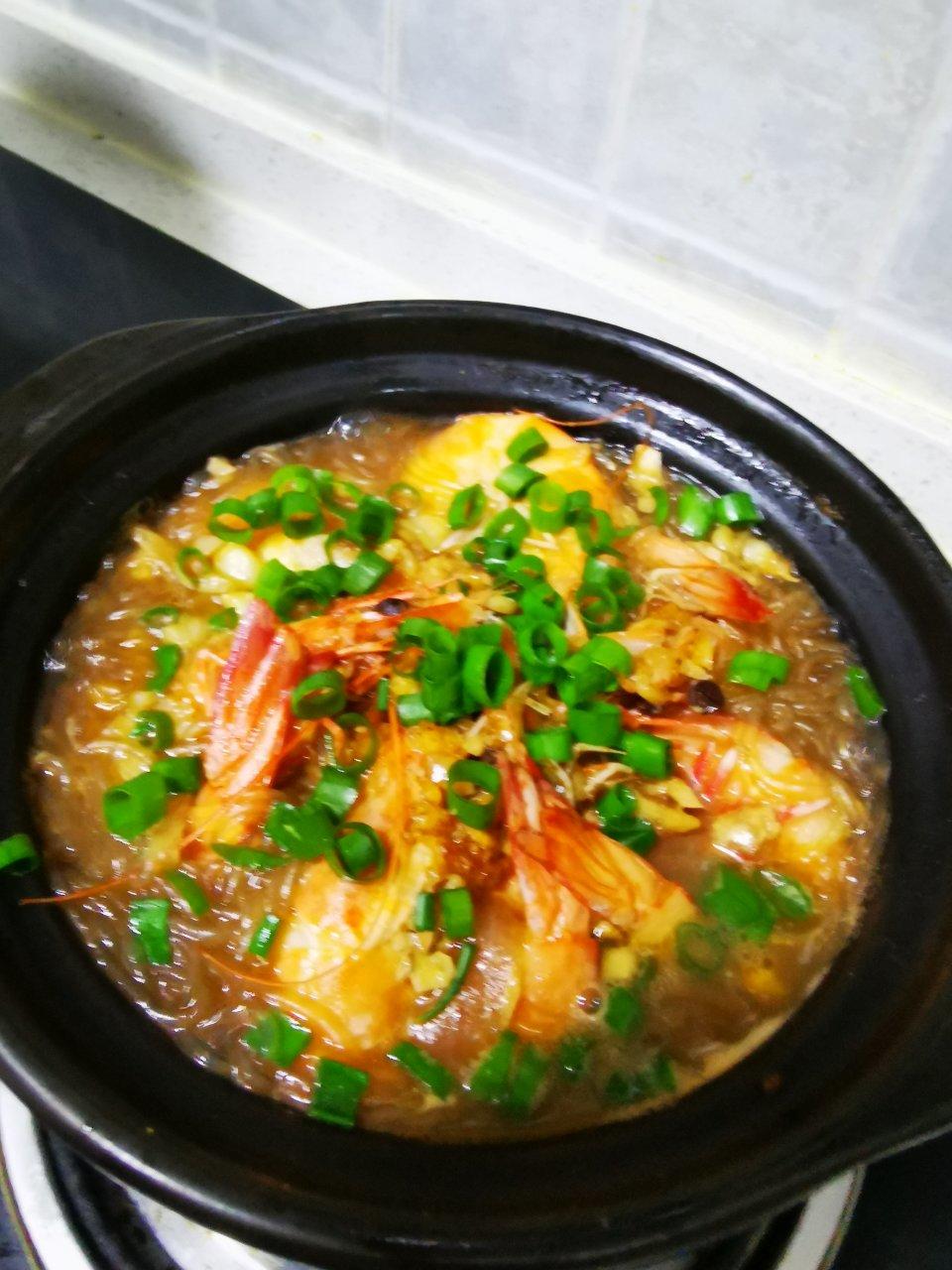 鲜虾粉丝煲