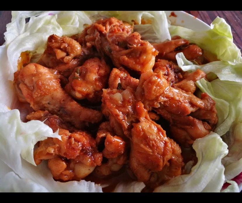 韩式辣酱炖(翅中，鸡翅根，鸡大腿，鸡爪子，随便)