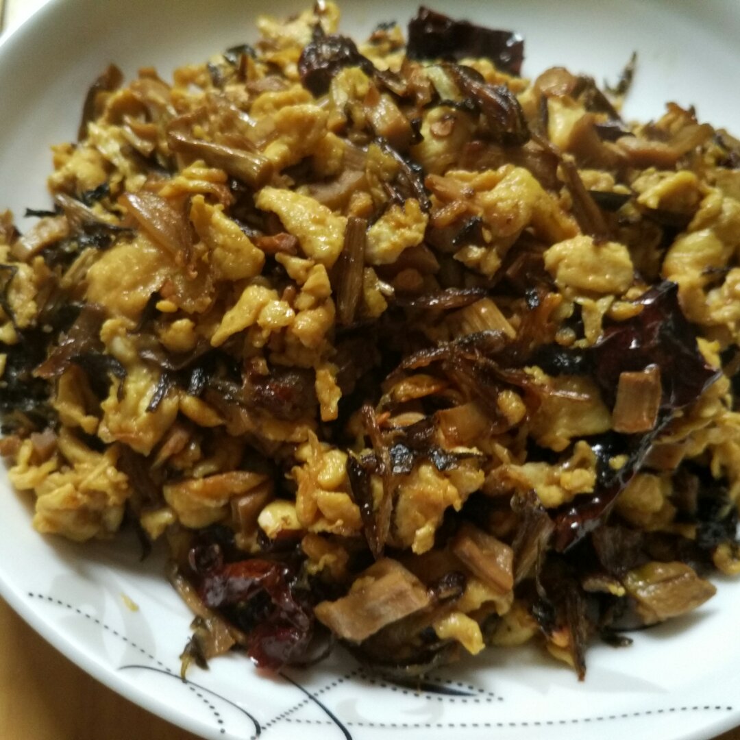 笋干菜炒鸡蛋
