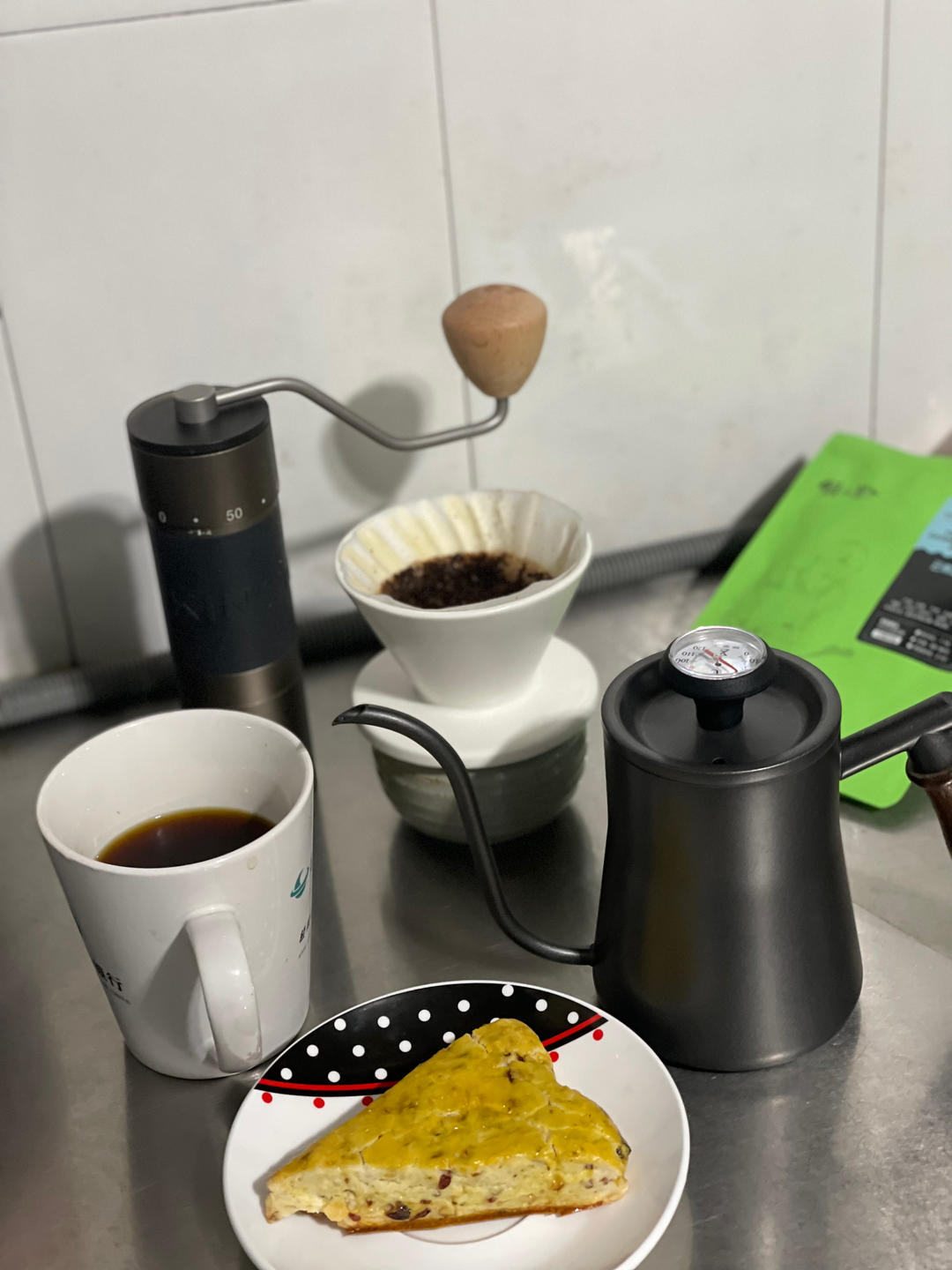 消耗淡奶油的司康