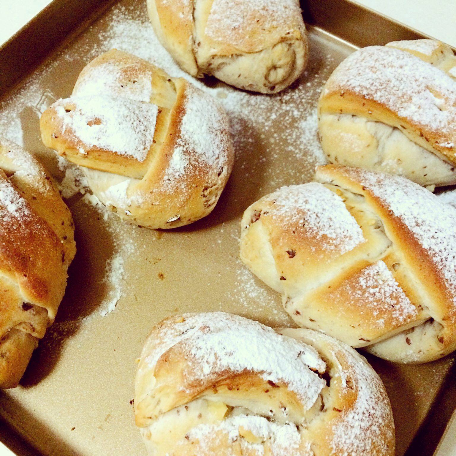 全麦牛奶蜜豆软欧