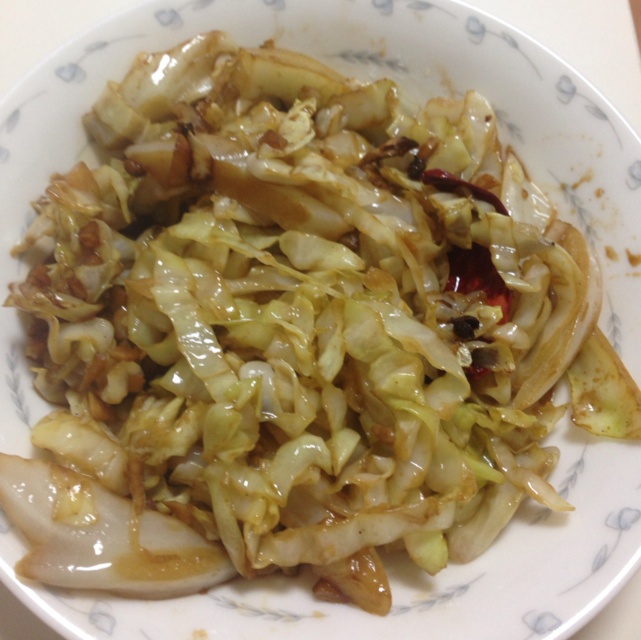 炝锅圆白菜丝