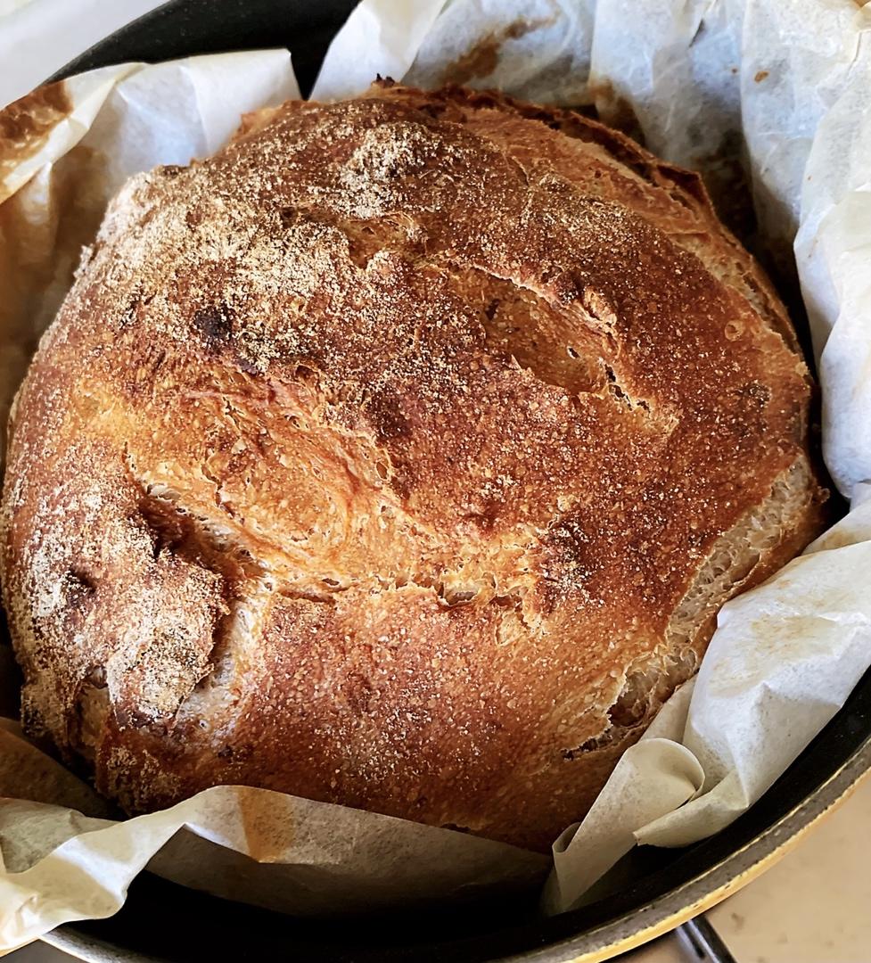 零失败、免揉面、好吃的核桃仁葡萄干欧包