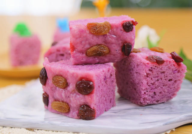 紫薯发糕 宝宝辅食食谱的做法