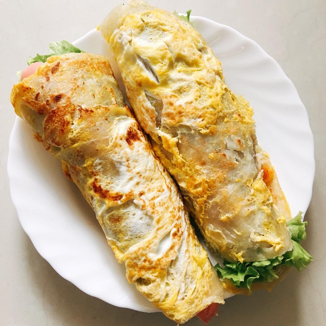 侯oo侯做的快手早餐手抓饼