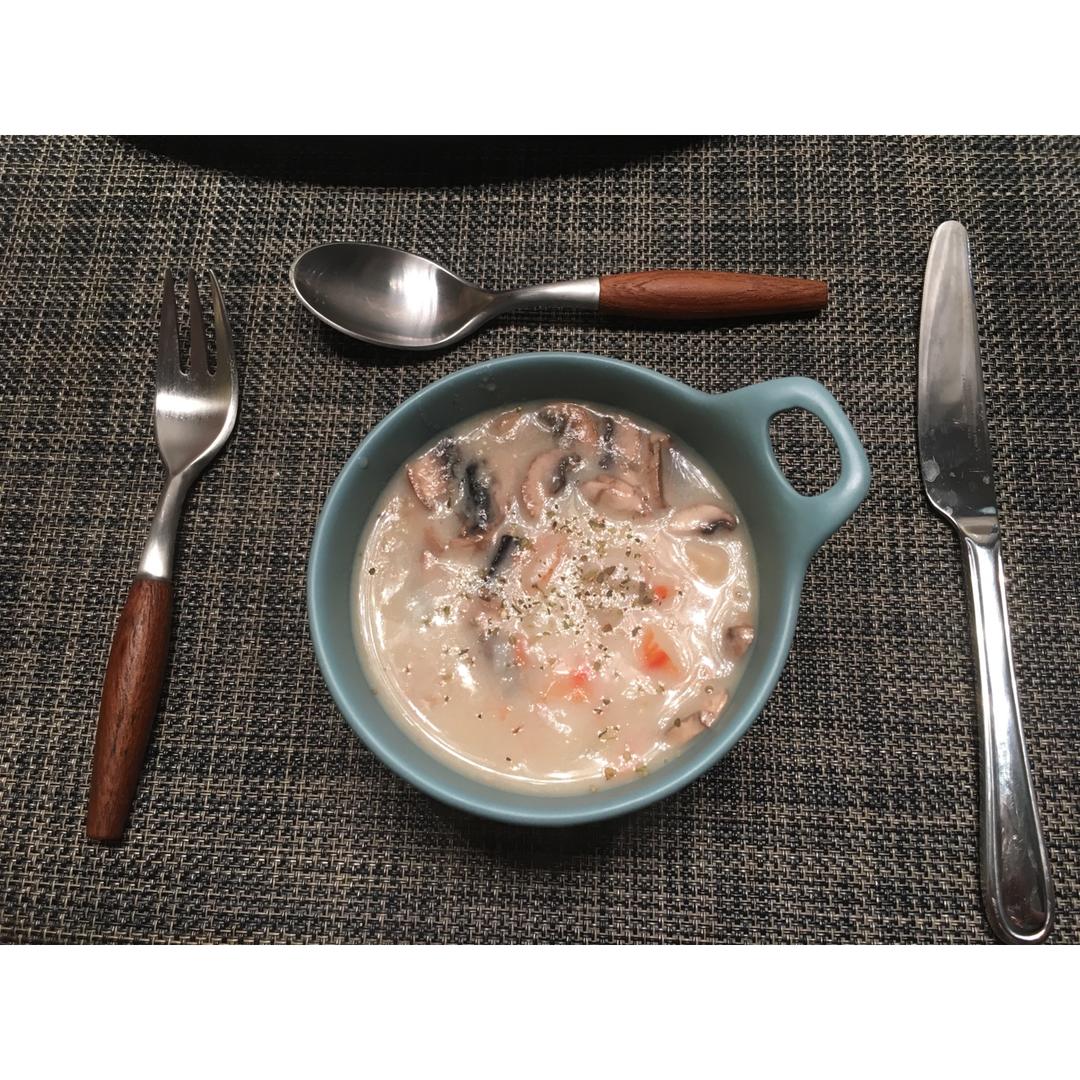 奶油蘑菇汤（完美比例版）
