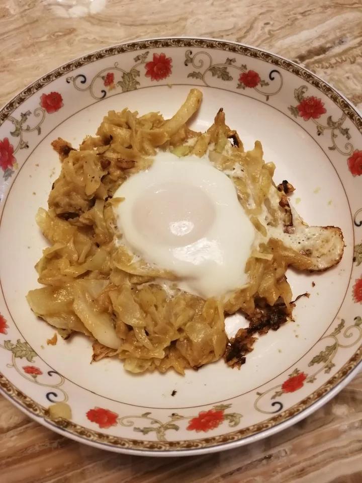 减脂餐｜包菜大阪烧，营养早餐～超简单