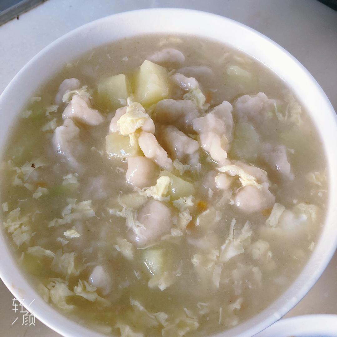西红柿鸡蛋疙瘩汤