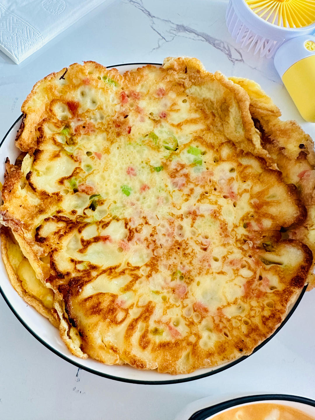 早餐香葱鸡蛋饼