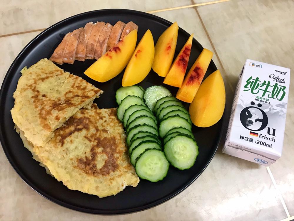 燕麦鸡蛋饼~快手早餐