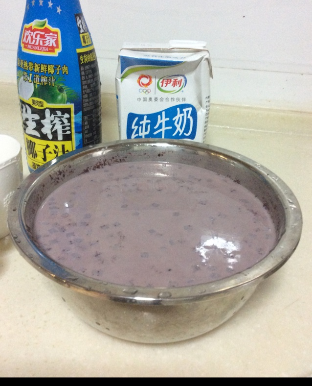 黑米椰奶